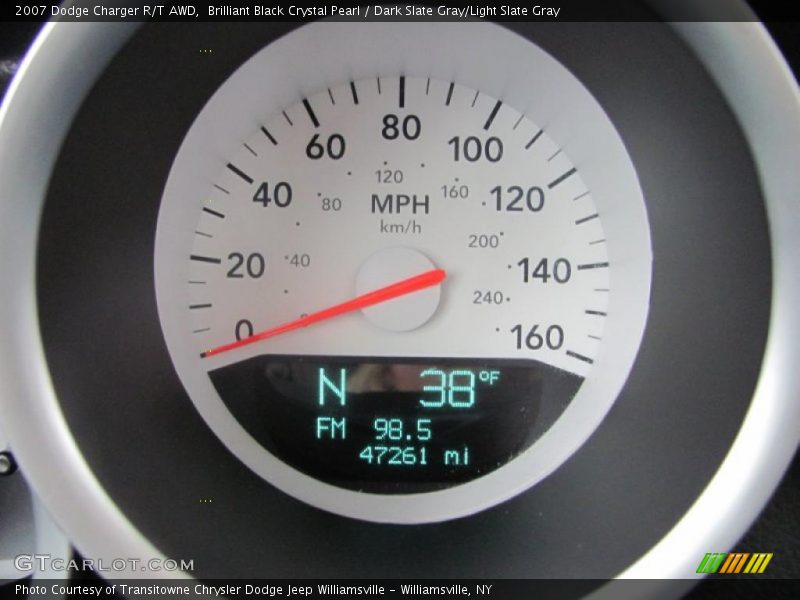 Brilliant Black Crystal Pearl / Dark Slate Gray/Light Slate Gray 2007 Dodge Charger R/T AWD