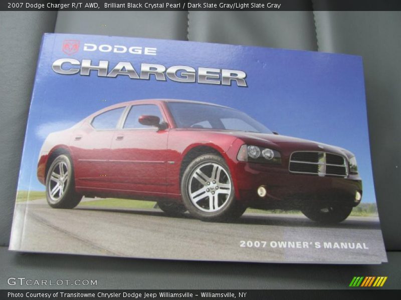 Brilliant Black Crystal Pearl / Dark Slate Gray/Light Slate Gray 2007 Dodge Charger R/T AWD