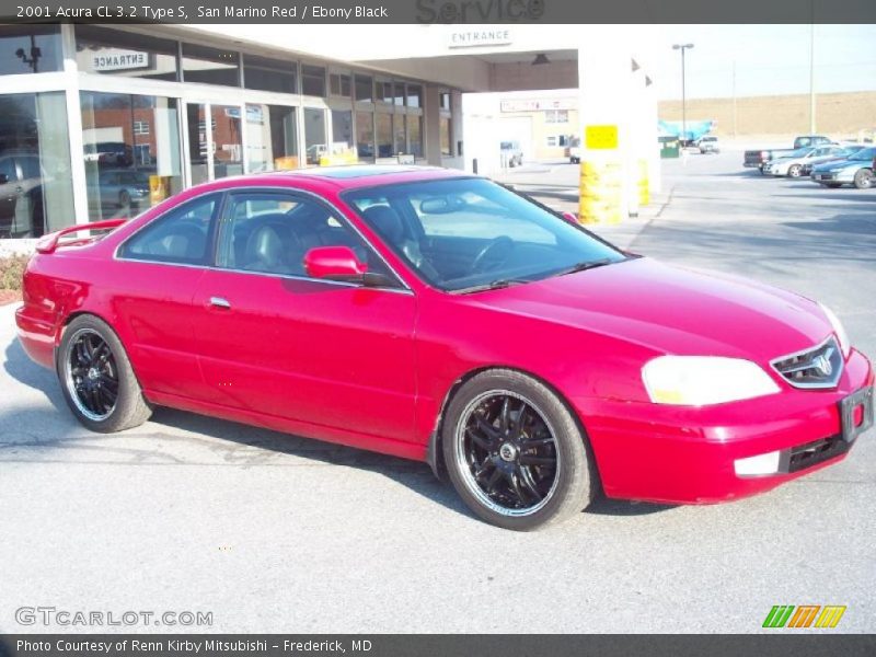 San Marino Red / Ebony Black 2001 Acura CL 3.2 Type S