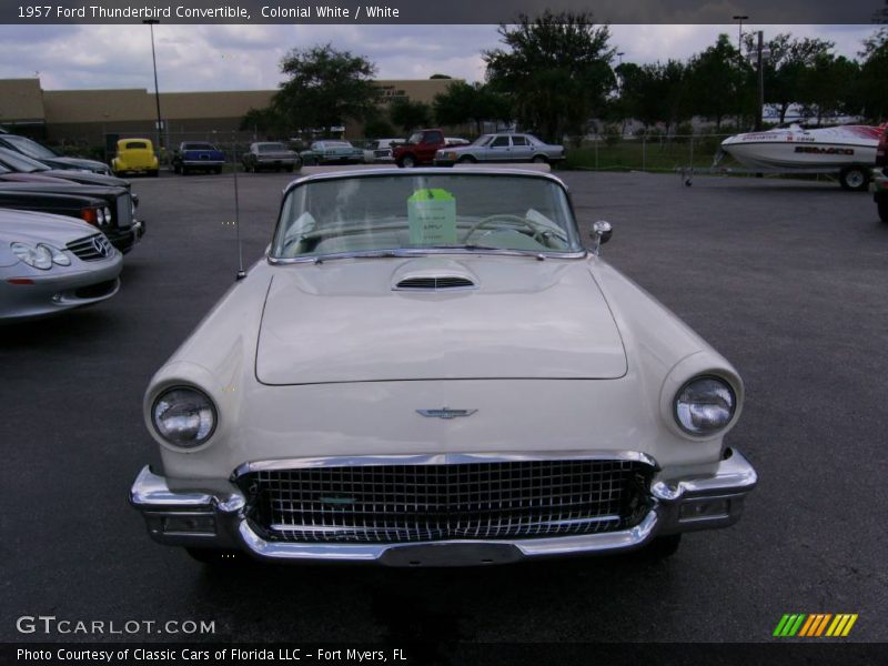 Colonial White / White 1957 Ford Thunderbird Convertible