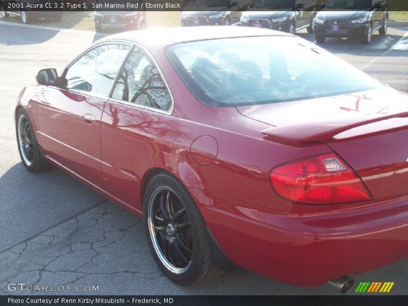 San Marino Red / Ebony Black 2001 Acura CL 3.2 Type S