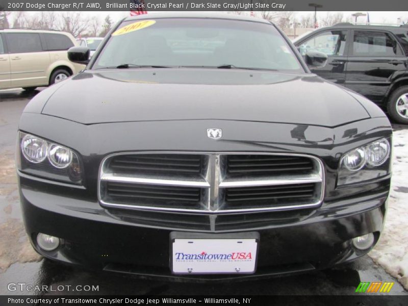 Brilliant Black Crystal Pearl / Dark Slate Gray/Light Slate Gray 2007 Dodge Charger R/T AWD