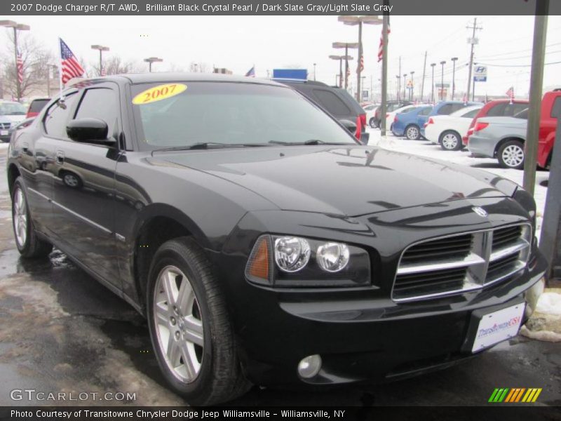 Brilliant Black Crystal Pearl / Dark Slate Gray/Light Slate Gray 2007 Dodge Charger R/T AWD