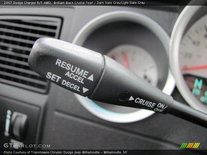 Brilliant Black Crystal Pearl / Dark Slate Gray/Light Slate Gray 2007 Dodge Charger R/T AWD