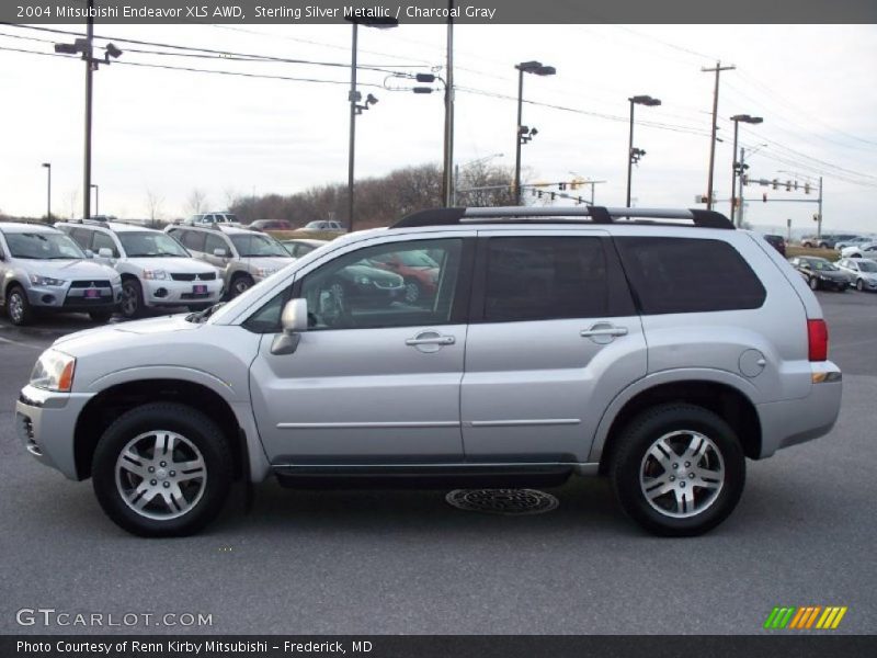 Sterling Silver Metallic / Charcoal Gray 2004 Mitsubishi Endeavor XLS AWD