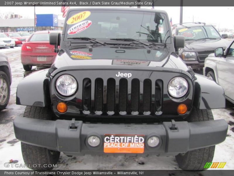 Black / Dark Slate Gray/Medium Slate Gray 2007 Jeep Wrangler Unlimited Sahara 4x4