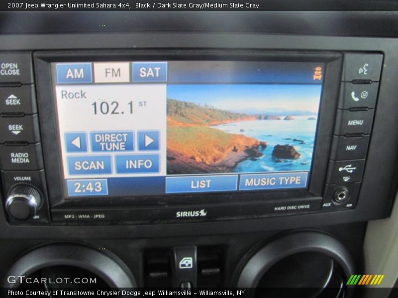 Black / Dark Slate Gray/Medium Slate Gray 2007 Jeep Wrangler Unlimited Sahara 4x4
