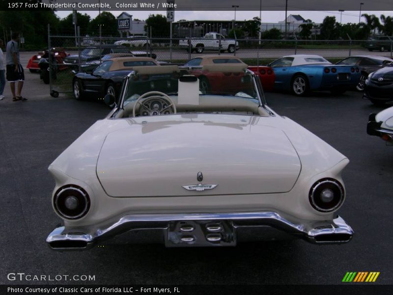 Colonial White / White 1957 Ford Thunderbird Convertible