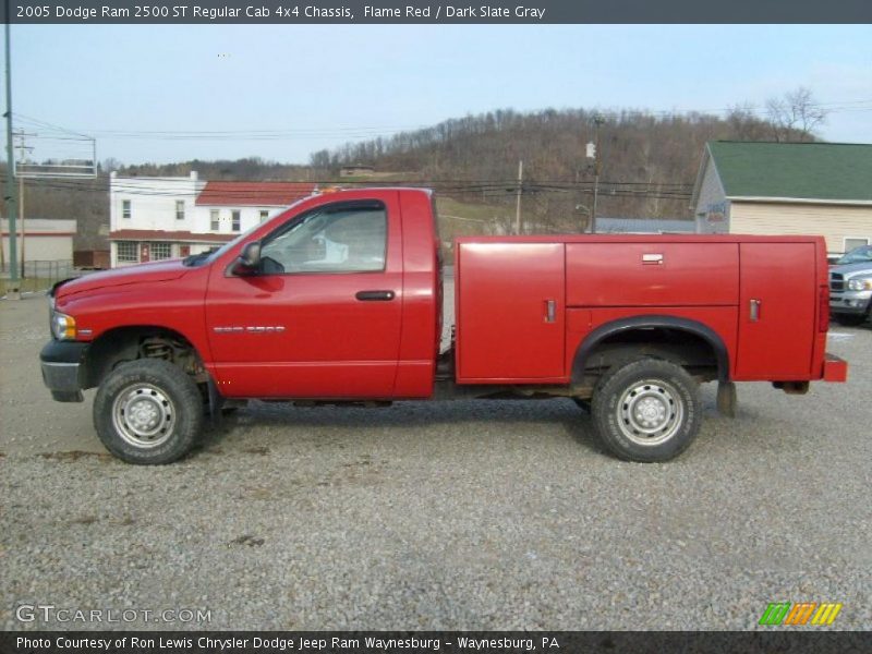 Flame Red / Dark Slate Gray 2005 Dodge Ram 2500 ST Regular Cab 4x4 Chassis