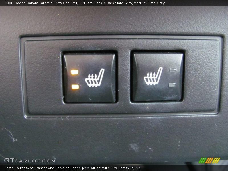 Brilliant Black / Dark Slate Gray/Medium Slate Gray 2008 Dodge Dakota Laramie Crew Cab 4x4