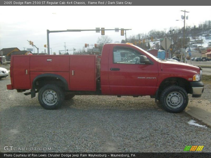 Flame Red / Dark Slate Gray 2005 Dodge Ram 2500 ST Regular Cab 4x4 Chassis