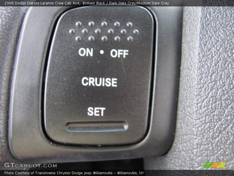 Brilliant Black / Dark Slate Gray/Medium Slate Gray 2008 Dodge Dakota Laramie Crew Cab 4x4