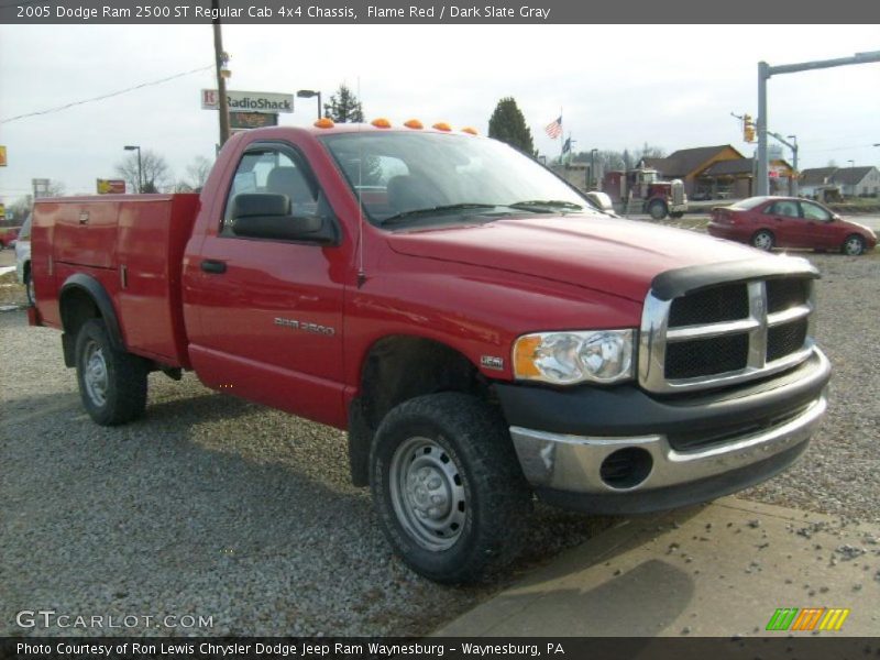 Flame Red / Dark Slate Gray 2005 Dodge Ram 2500 ST Regular Cab 4x4 Chassis