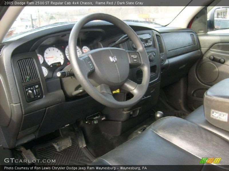 Flame Red / Dark Slate Gray 2005 Dodge Ram 2500 ST Regular Cab 4x4 Chassis