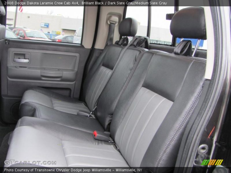 Brilliant Black / Dark Slate Gray/Medium Slate Gray 2008 Dodge Dakota Laramie Crew Cab 4x4