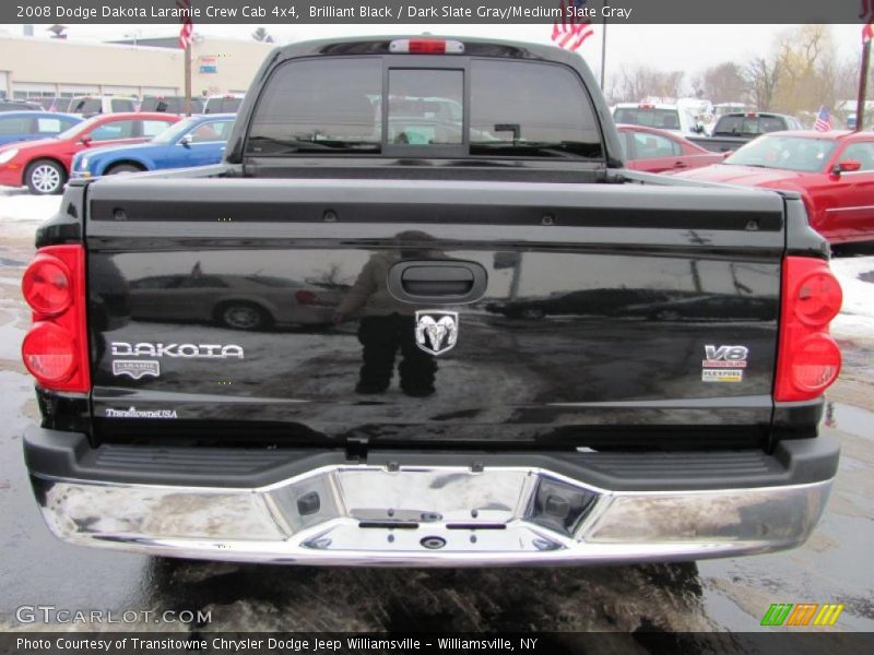 Brilliant Black / Dark Slate Gray/Medium Slate Gray 2008 Dodge Dakota Laramie Crew Cab 4x4