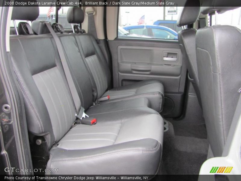 Brilliant Black / Dark Slate Gray/Medium Slate Gray 2008 Dodge Dakota Laramie Crew Cab 4x4