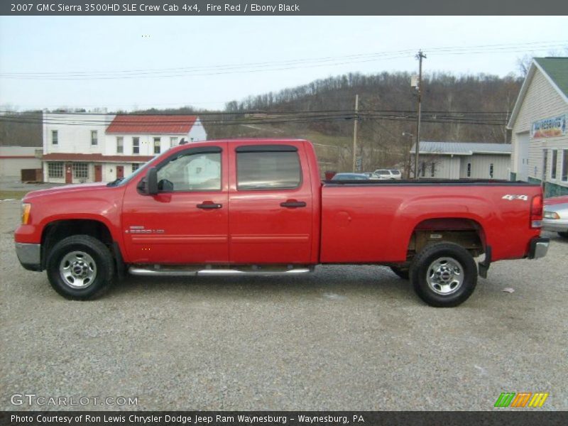Fire Red / Ebony Black 2007 GMC Sierra 3500HD SLE Crew Cab 4x4