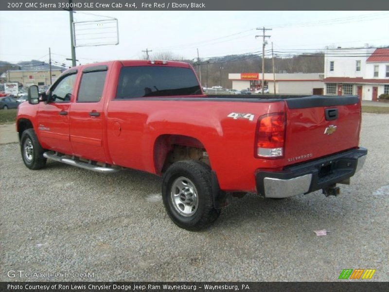 Fire Red / Ebony Black 2007 GMC Sierra 3500HD SLE Crew Cab 4x4