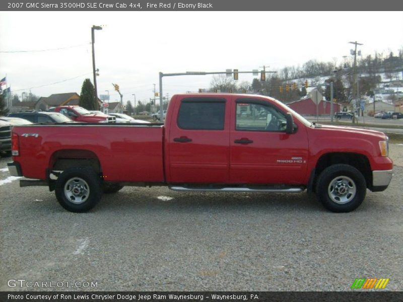 Fire Red / Ebony Black 2007 GMC Sierra 3500HD SLE Crew Cab 4x4