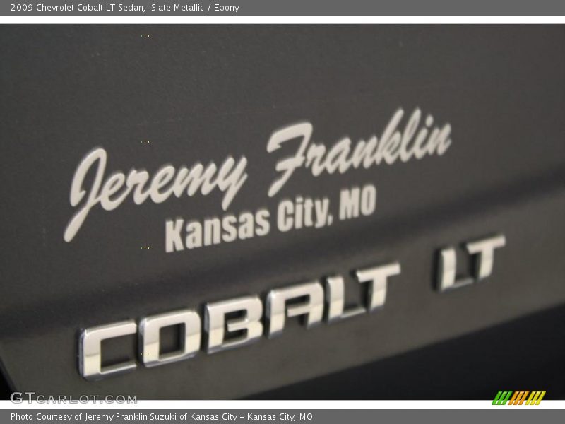 Slate Metallic / Ebony 2009 Chevrolet Cobalt LT Sedan
