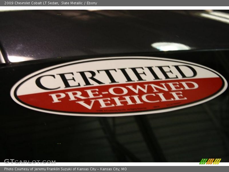 Slate Metallic / Ebony 2009 Chevrolet Cobalt LT Sedan