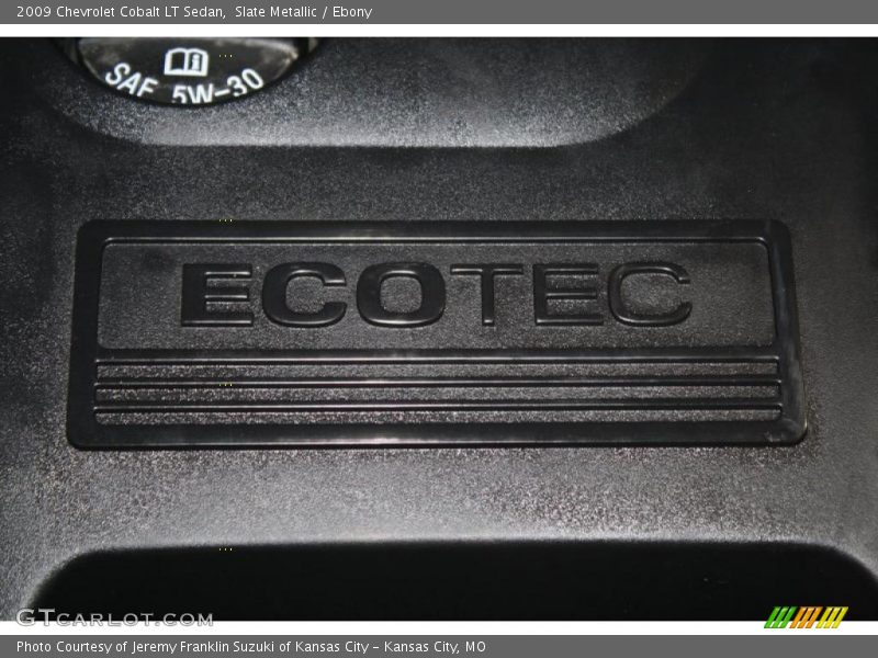 Slate Metallic / Ebony 2009 Chevrolet Cobalt LT Sedan