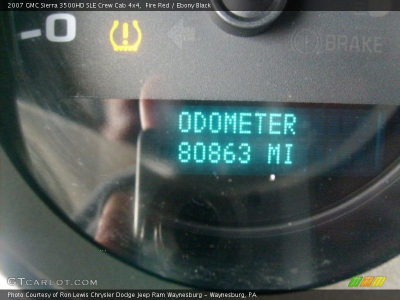 Fire Red / Ebony Black 2007 GMC Sierra 3500HD SLE Crew Cab 4x4