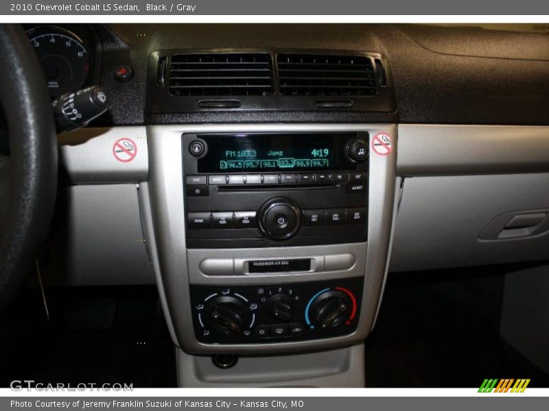 Black / Gray 2010 Chevrolet Cobalt LS Sedan