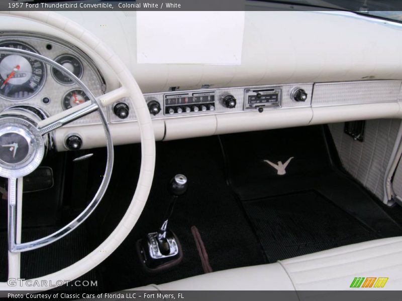 Colonial White / White 1957 Ford Thunderbird Convertible