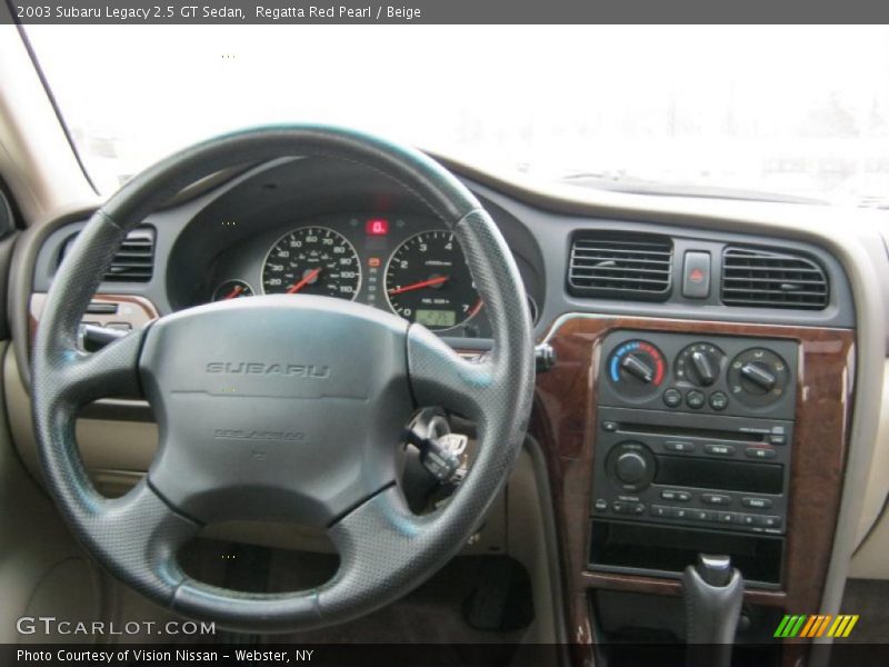 Regatta Red Pearl / Beige 2003 Subaru Legacy 2.5 GT Sedan