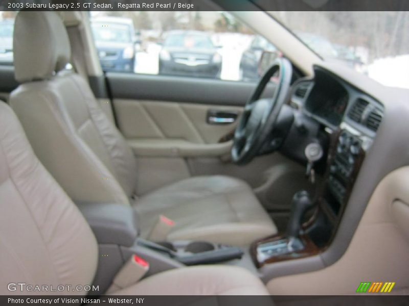 Regatta Red Pearl / Beige 2003 Subaru Legacy 2.5 GT Sedan
