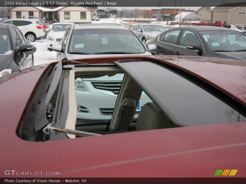 Regatta Red Pearl / Beige 2003 Subaru Legacy 2.5 GT Sedan