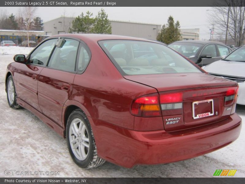 Regatta Red Pearl / Beige 2003 Subaru Legacy 2.5 GT Sedan