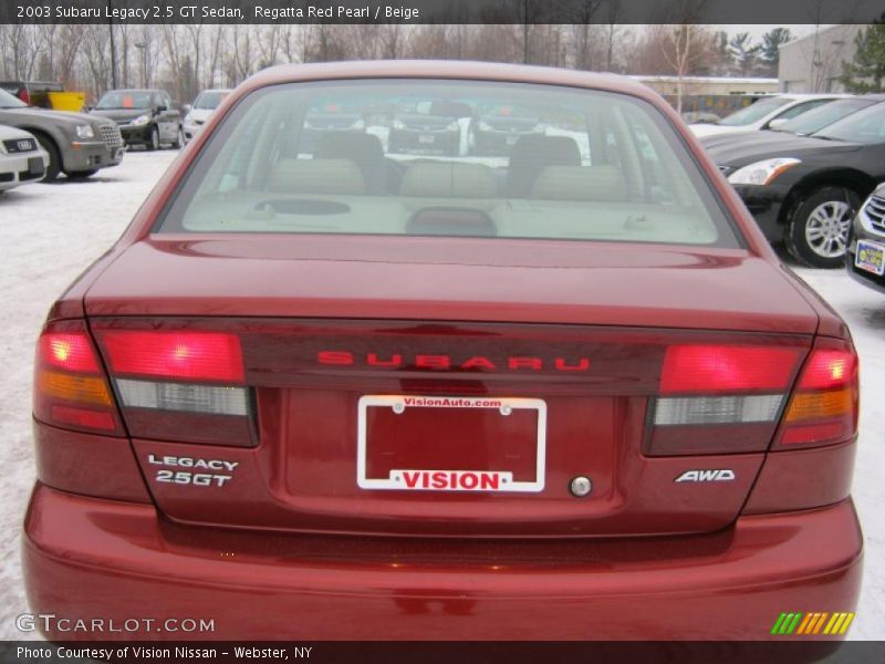Regatta Red Pearl / Beige 2003 Subaru Legacy 2.5 GT Sedan