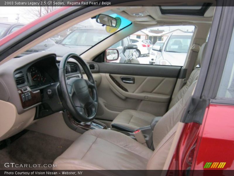 Regatta Red Pearl / Beige 2003 Subaru Legacy 2.5 GT Sedan