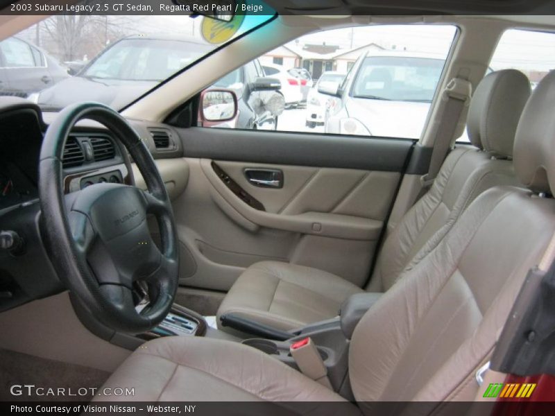 Regatta Red Pearl / Beige 2003 Subaru Legacy 2.5 GT Sedan