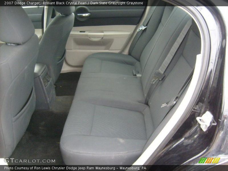 Brilliant Black Crystal Pearl / Dark Slate Gray/Light Graystone 2007 Dodge Charger