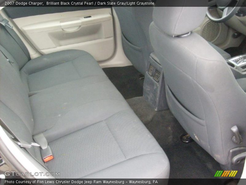 Brilliant Black Crystal Pearl / Dark Slate Gray/Light Graystone 2007 Dodge Charger