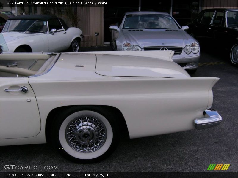 Colonial White / White 1957 Ford Thunderbird Convertible