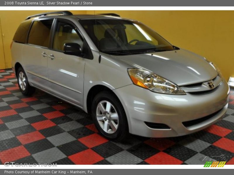 Silver Shadow Pearl / Stone 2008 Toyota Sienna LE