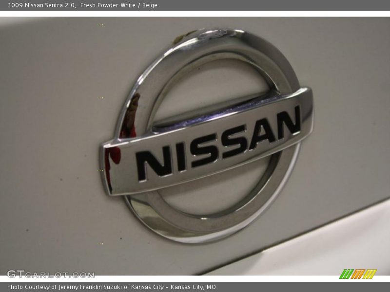 Fresh Powder White / Beige 2009 Nissan Sentra 2.0
