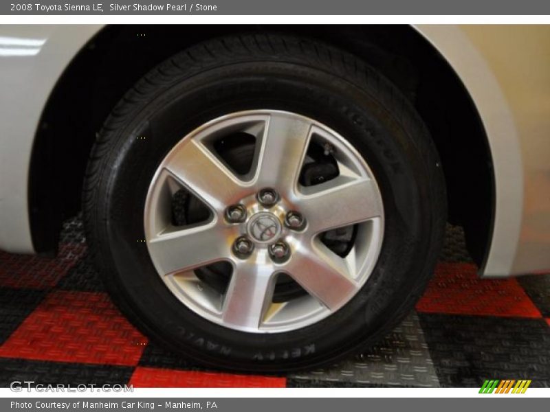 Silver Shadow Pearl / Stone 2008 Toyota Sienna LE