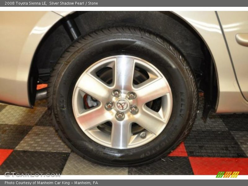 Silver Shadow Pearl / Stone 2008 Toyota Sienna LE