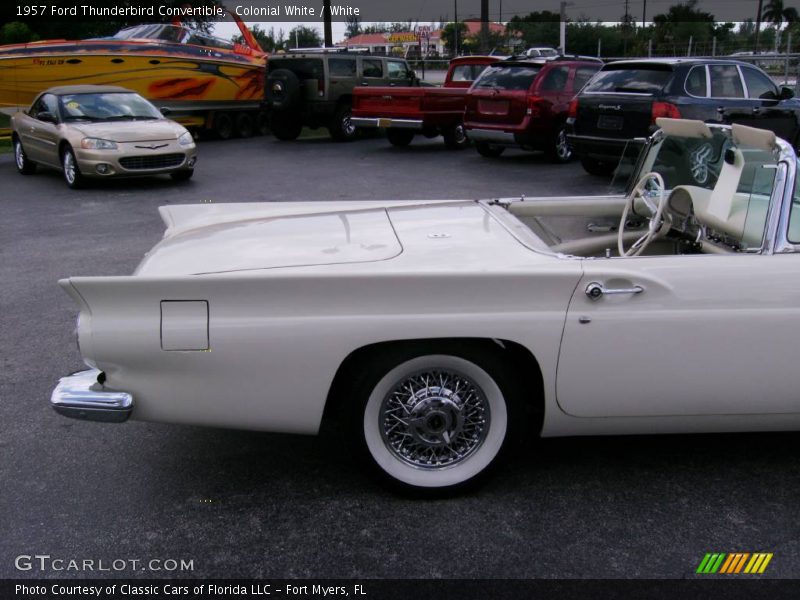 Colonial White / White 1957 Ford Thunderbird Convertible