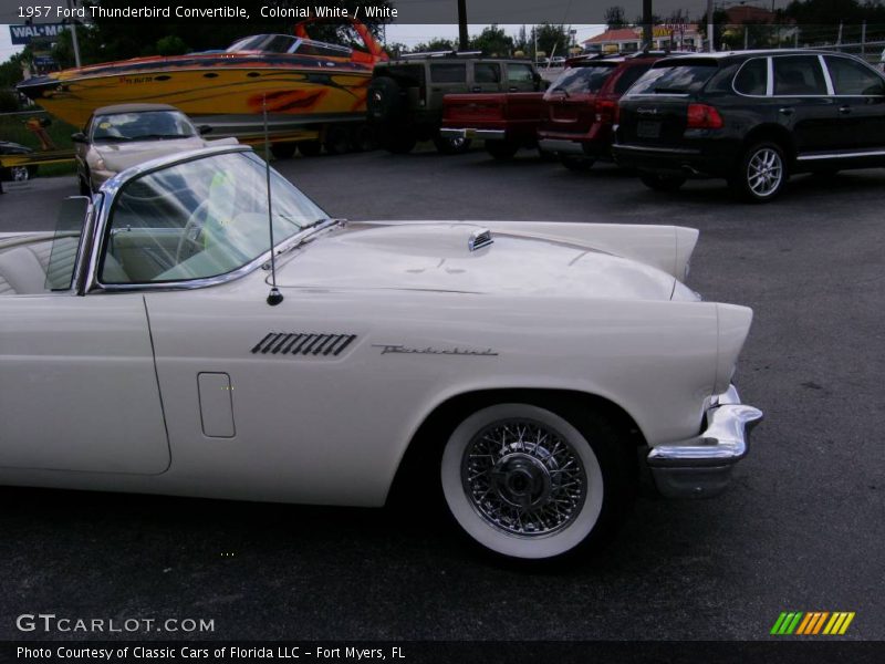 Colonial White / White 1957 Ford Thunderbird Convertible