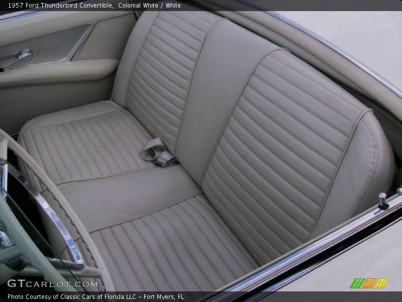 Colonial White / White 1957 Ford Thunderbird Convertible