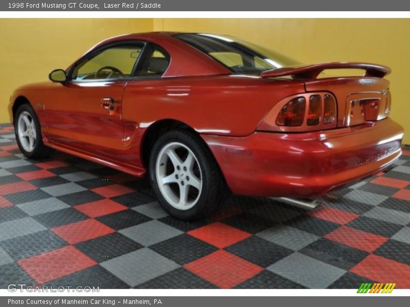 Laser Red / Saddle 1998 Ford Mustang GT Coupe