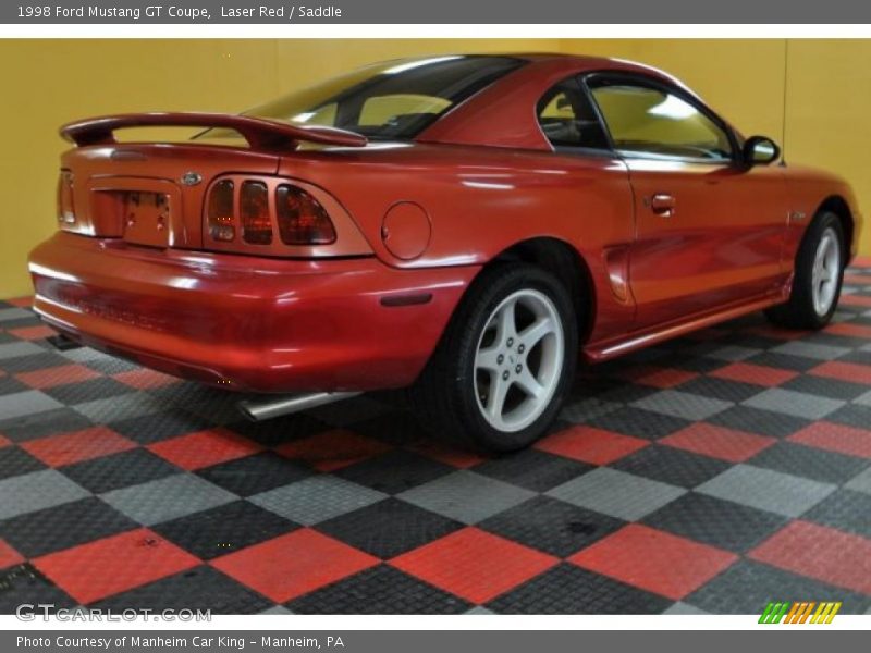 Laser Red / Saddle 1998 Ford Mustang GT Coupe