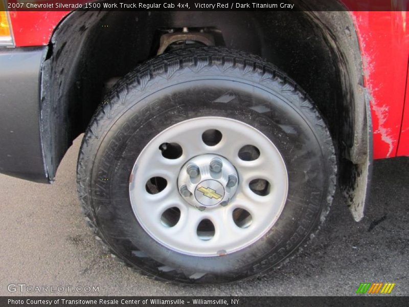 Victory Red / Dark Titanium Gray 2007 Chevrolet Silverado 1500 Work Truck Regular Cab 4x4